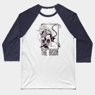 THE BISON (WHITE BG) Baseball T-Shirt